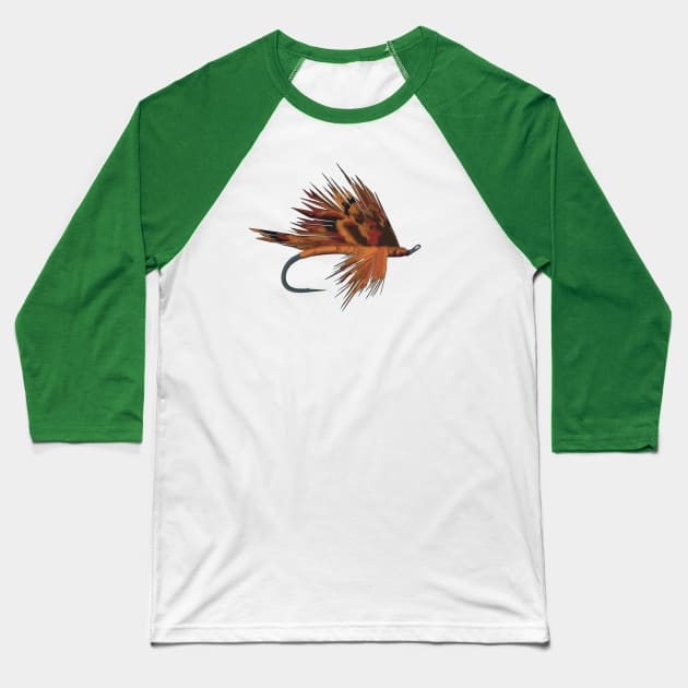 Fly Fishing Fly Tie Art Fisherman Gifts Baseball T-Shirt by TeeCreations